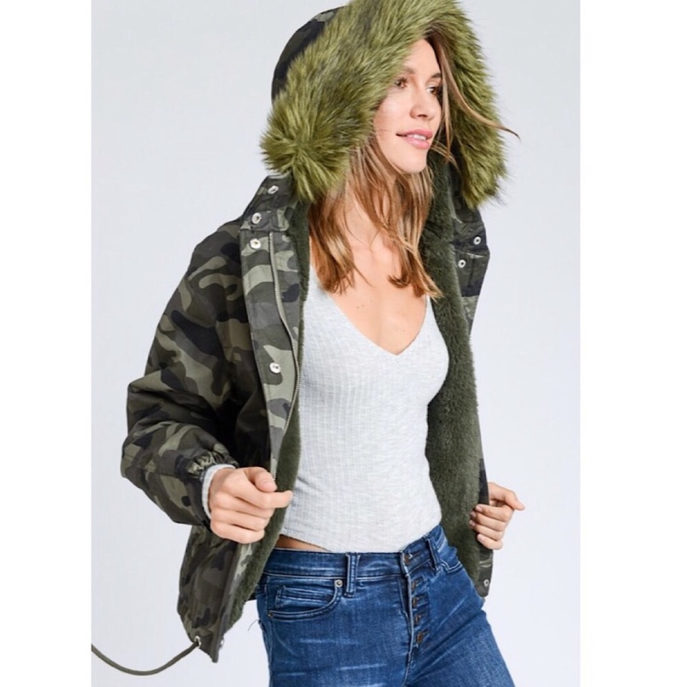 ⚡️Camo Fur Parka - Picture 2 of 7